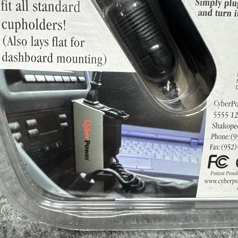 Cyber Power AC Mobile Power Cupholder Adapter‎ Mobile Surge Protection 140 Watt